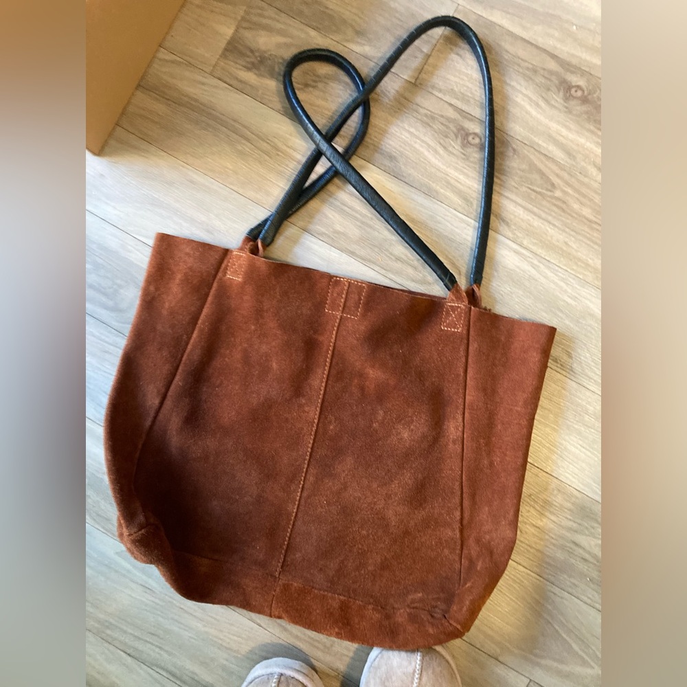 Chestnut Suede Tote bag